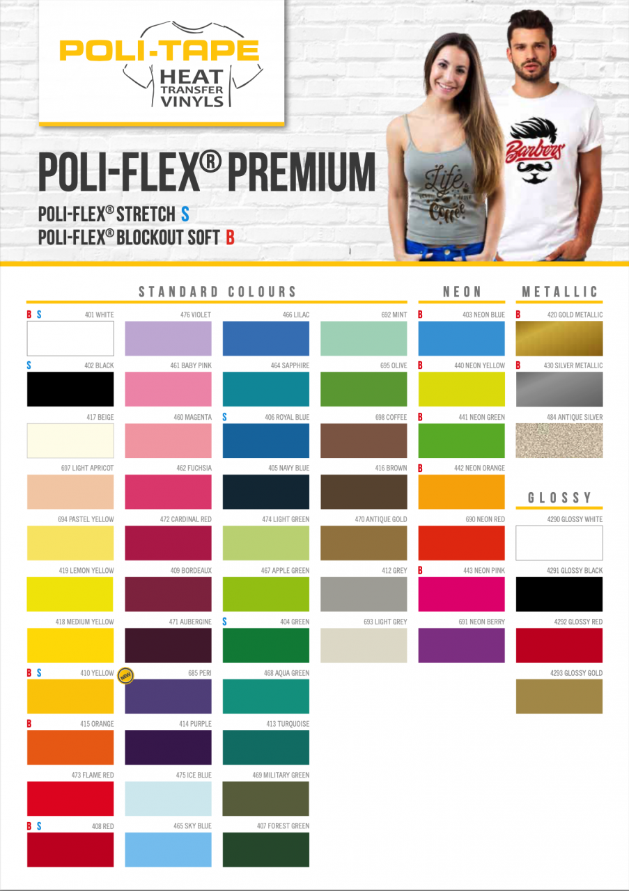 Politape Premium Flex színminta